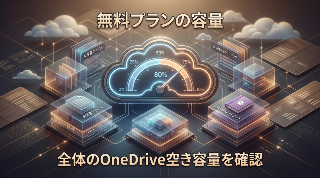 無料版OneDrive容量とOneNoteの大容量ファイル利用の関係